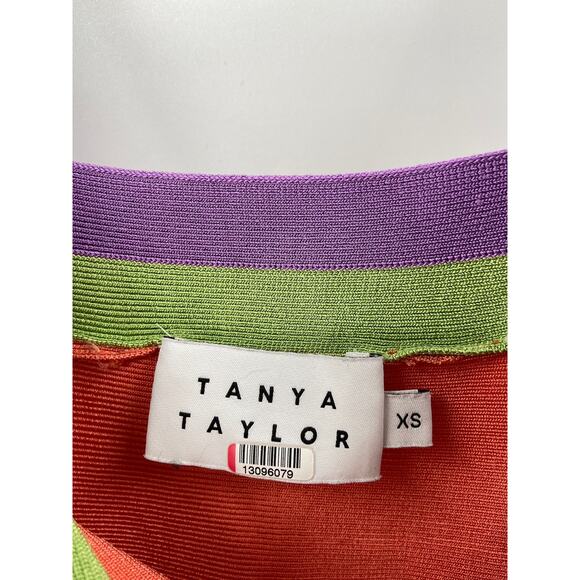 Tanya Taylor Claudia Printed Striped Sleeveless Empire Tiered Midi Dress Size XS - Picture 5 of 6
